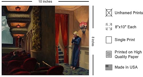 Miniatura 2 de Poster Master Póster vintage de pintura de película de Nueva York, impresión retro de teatro, arte Moody, arte de soledad, arte realismo, arte