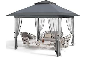 12 x 12 Portable Pop Up Gazebo with Mosquito Netting for Outdoor...