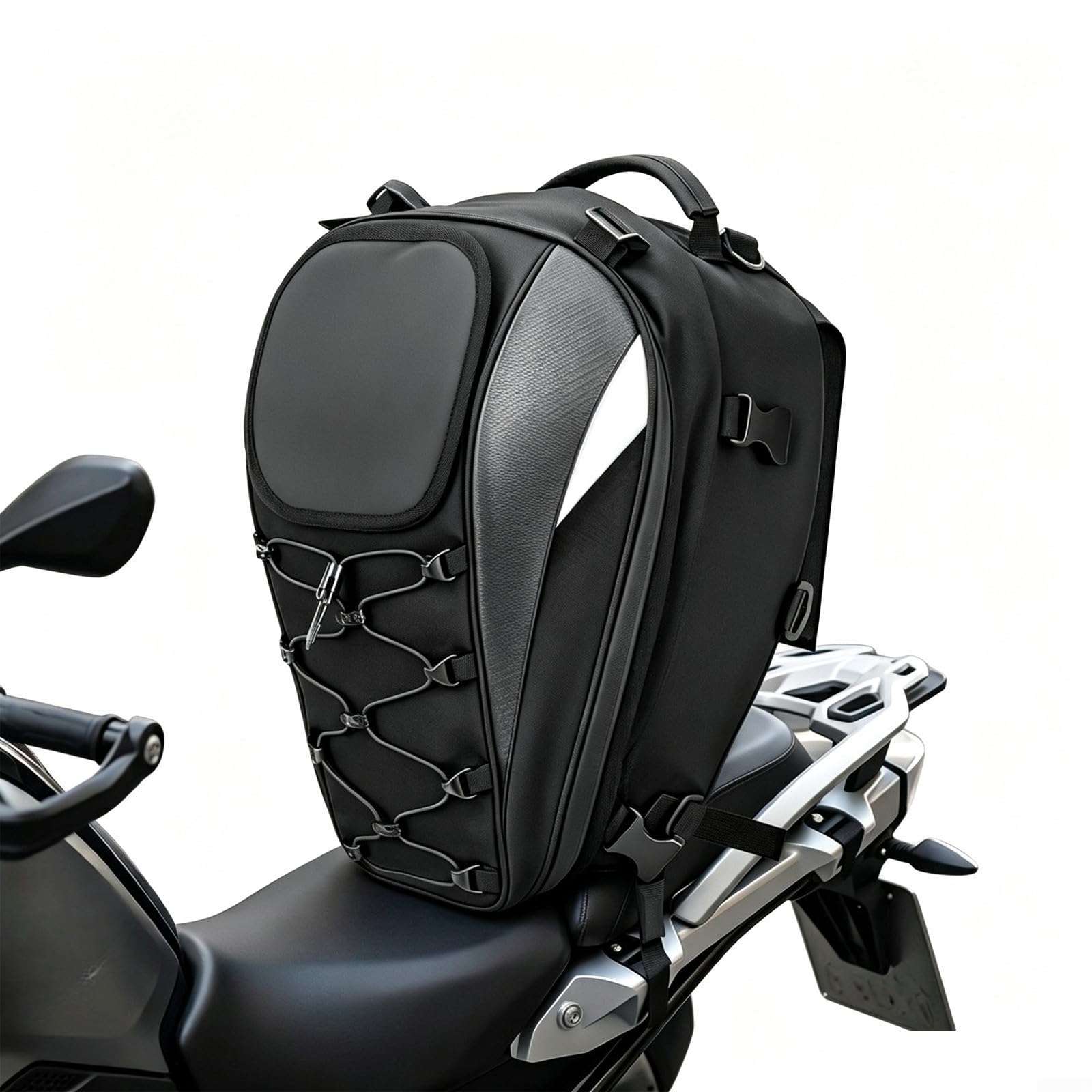 Bolsa trasera impermeable para motocicleta con cubierta de lluvia