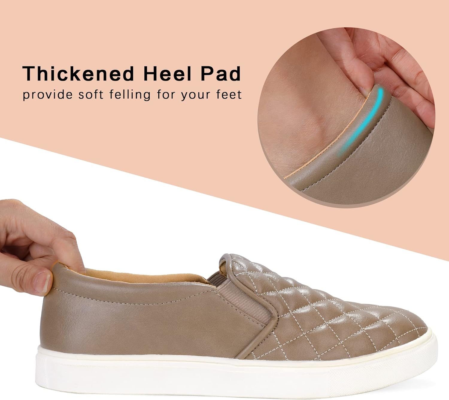 Women's Slip-On Loafers with Memory Foam Cushioning - Lightweight Casual Sneakers for All-Day Comfort - Image 6