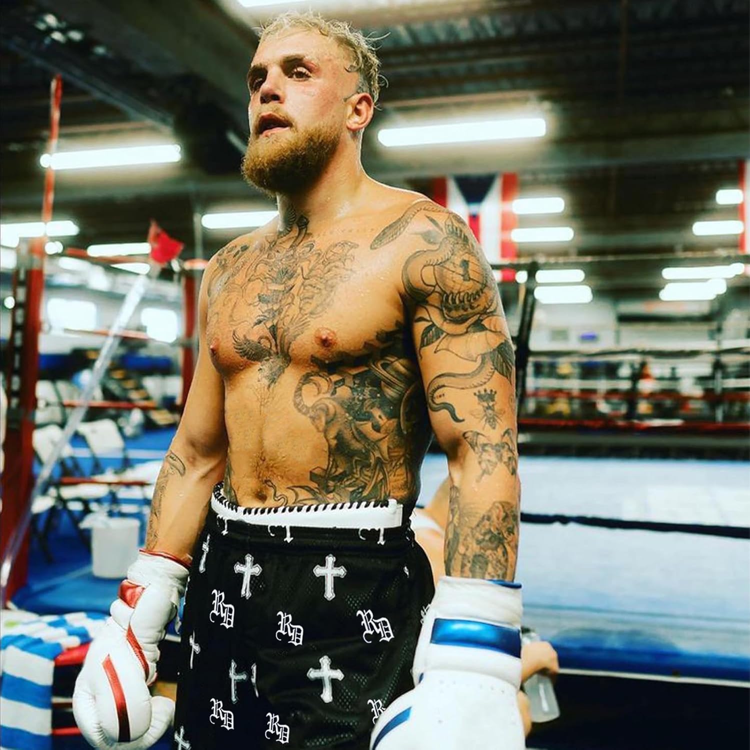 DIOTSR Mens Retro Casual Graphic Shorts Elastic Waistband Streetwear Athletic Basketball Running Active Shorts - Image 3