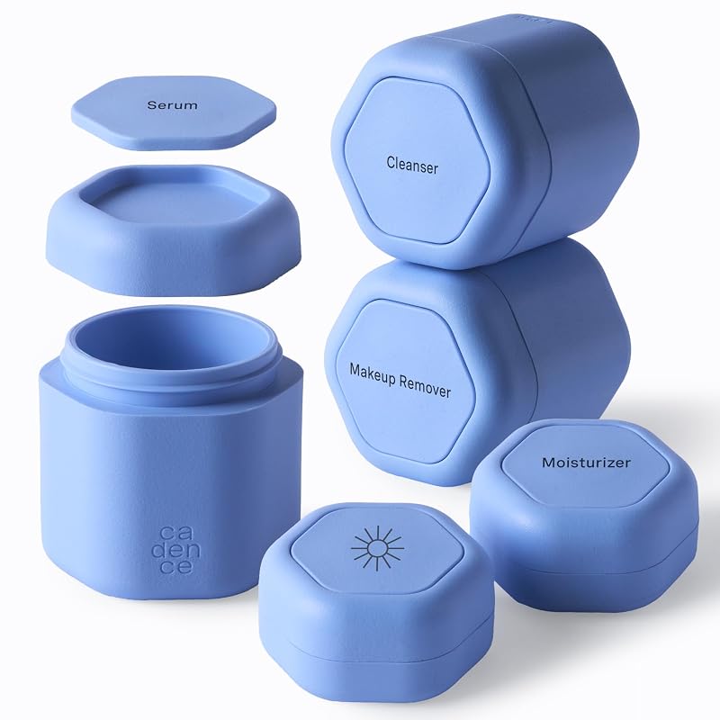 Cadence Core Skincare Set Pacific com 5 recipientes e tampas magnéticas