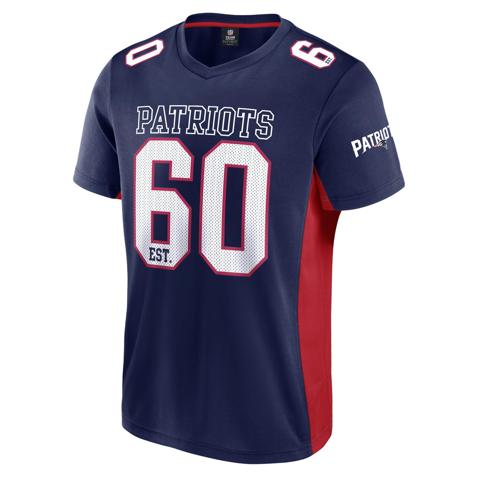 Fanatics Unisex Navy Nfl New England Patriots Core Foundation Top Polymesh Shirt Xxxl