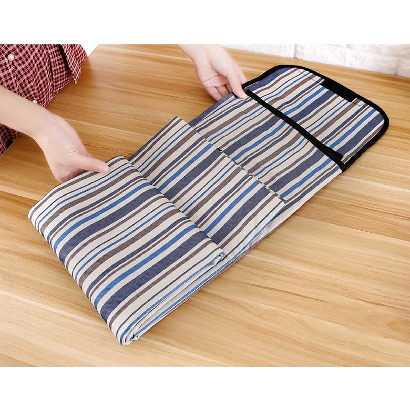 Couverture Pique Niques Imperméable, 150x200 cm Portable Tapis Pique Niques, Nappe Picnic Natte de Plage pour Jardin Camping Extérieur (Color : Blue Stripe)