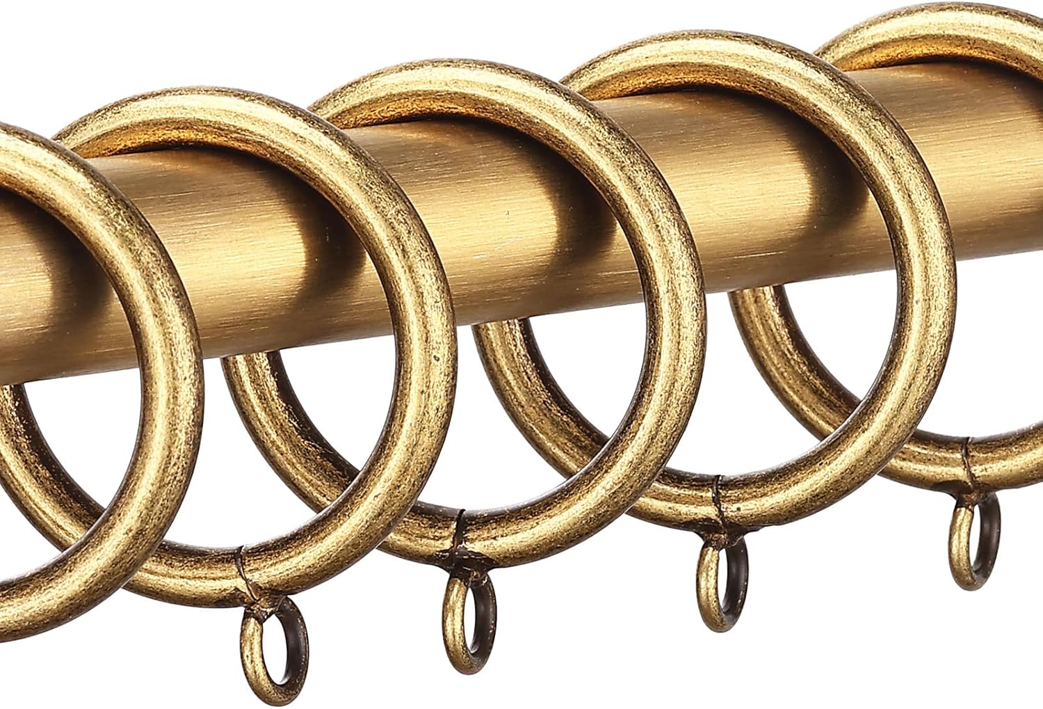 24 PCS Curtain Rings, 2 Inch Thickened Curtain Rings Metal Drapery Ring for Curtain Rods Bronze