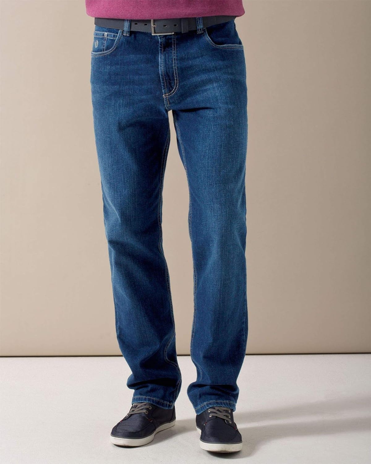 bugatti Men's Baggy Jeans, Blue, 35W / 30L