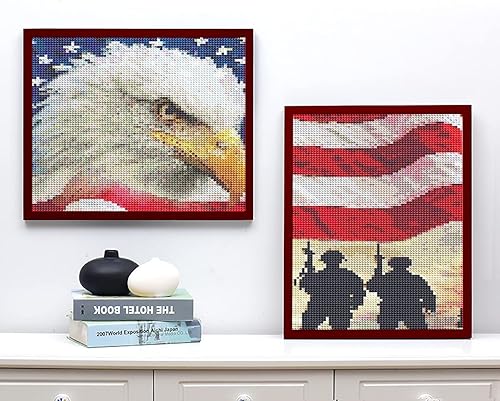 Miniatura 4 de Nohouis Marcos de fotos de pintura de diamantes de 10 x 14 pulgadas, para 12 x 16 pulgadas11.8 x 15.7 in, kits de arte de pintura de diamantes 5D,