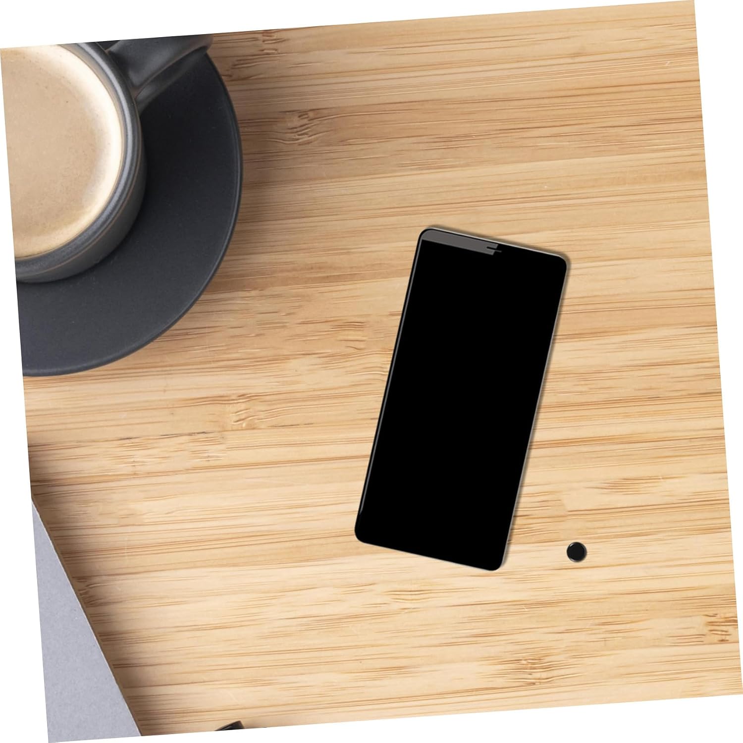 Gadpiparty Home Button Stickers Smartphones Quick Drying Fingerprint Pad Copper Fingerprint Recognition Sticker Fingerprint Stickers Copper Fingerprint Button Sticker Polymer Materials Black