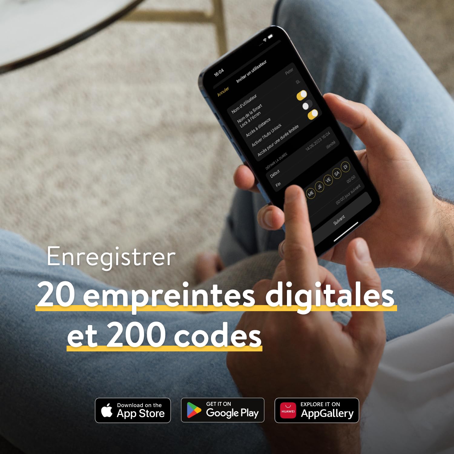 Nuki Keypad 2, Ouverture rapide et confortable de la porte par code ou empreinte digitale, accessoire parfait pour Nuki Smart Lock, Bluetooth