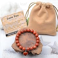 Vista 318 de MASSIVE BEADS Pulsera elástica de yoga hecha a mano con piedra natural, cristal curativo, energía, regalos para adultos unisex de 0.157 in, 0.236