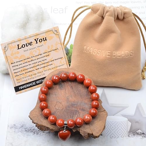 Vista 318 de MASSIVE BEADS Pulsera elástica de yoga hecha a mano con piedra natural, cristal curativo, energía, regalos para adultos unisex de 0.157 in, 0.236