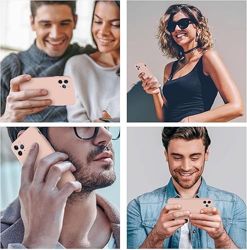 Miniatura 7 de Cordking Funda diseñada para iPhone 11 Pro, funda de silicona ultra delgada a prueba de golpes con forro de microfibra suave antiarañazos,