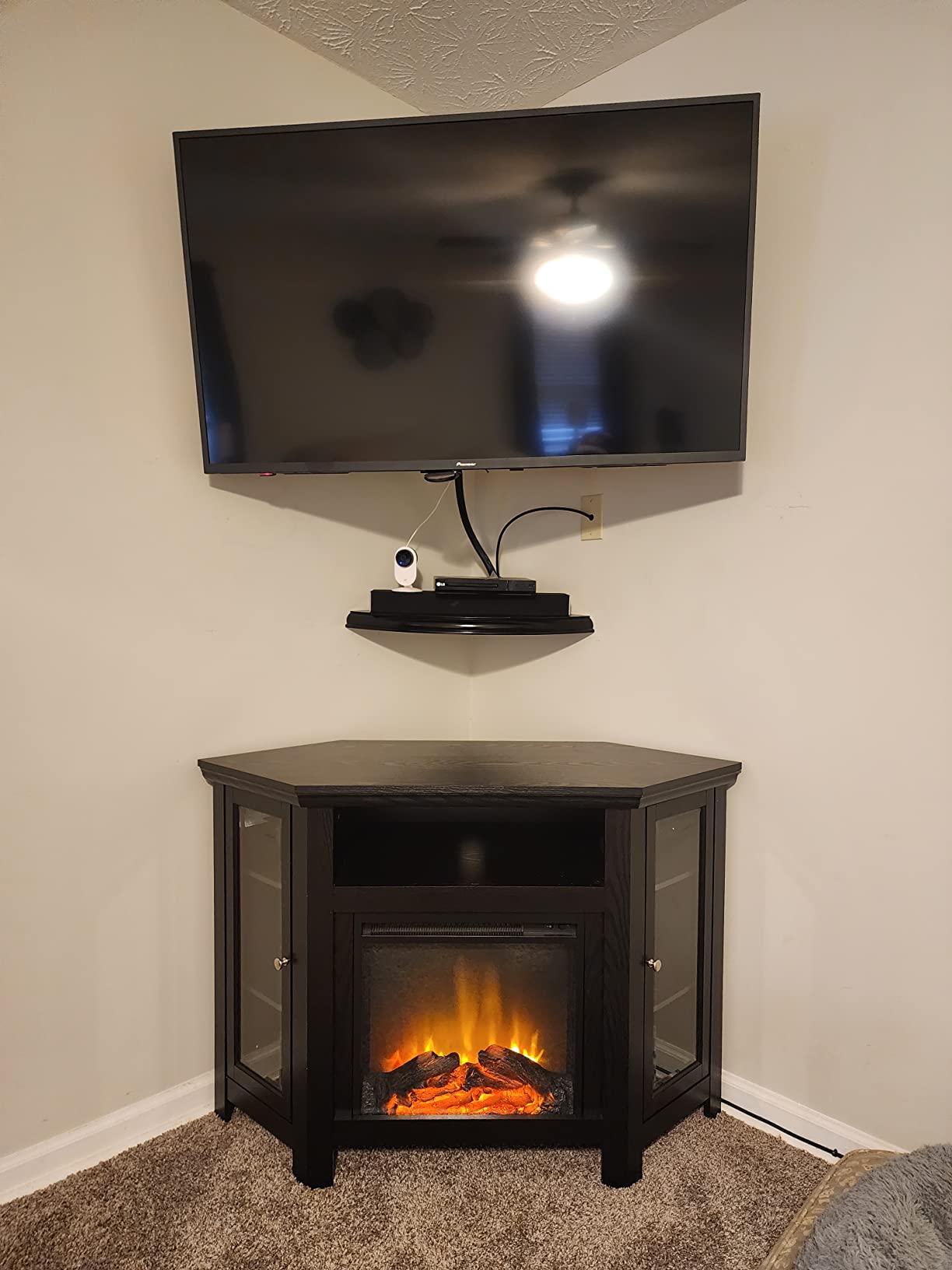 39/mo Finance Walker Edison Alcott Classic Glass Door Fireplace