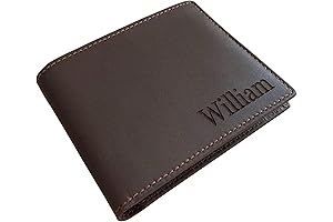 Men's Real Leather Custom Bifold Wallet