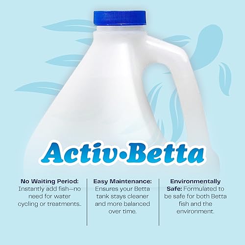Miniatura 6 de Activ Betta Bio-Activ Live Betta Water - 1 galón - Ciclismo instantáneo, sin cloro, fórmula equilibrada con bacterias vivas para acuarios de agua