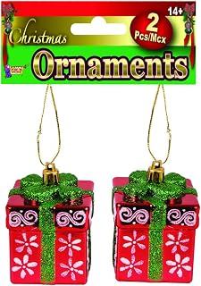 Forum Novelties 81799 Christmas Ornaments-Presents, Multi-Color, Multi-color, One Size
