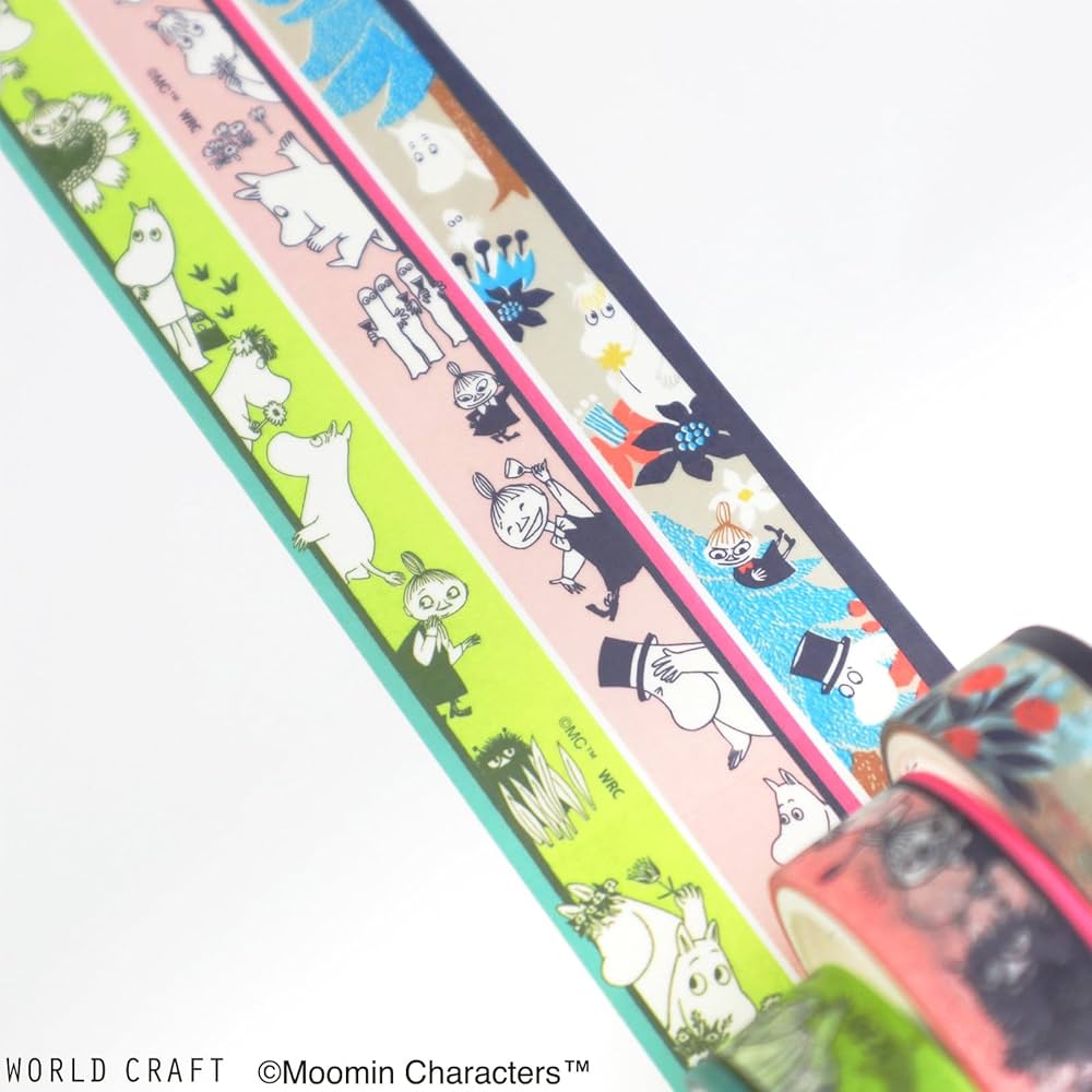 Ⓜ︎ ★バラ売り可★  Moomin   ムーミン  マスキングテープ Amazon | ワールドクラフト ムーミン マスキングテープ 幅15mm