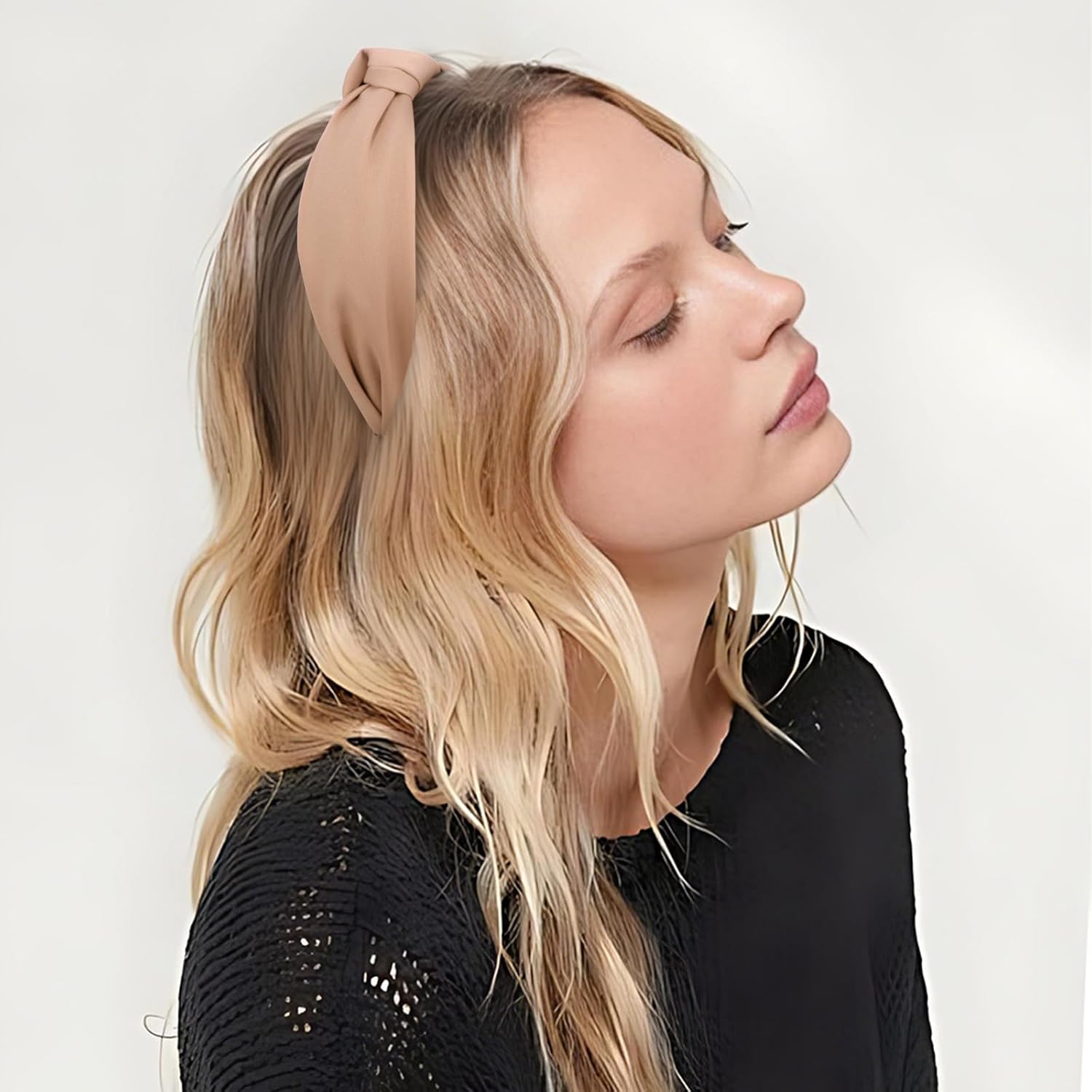 Headbands for Women Knotted Black Leopard Print Headbands Fashion Hair Accessories for Women Girls Non Slip 6Pcs - Image 6