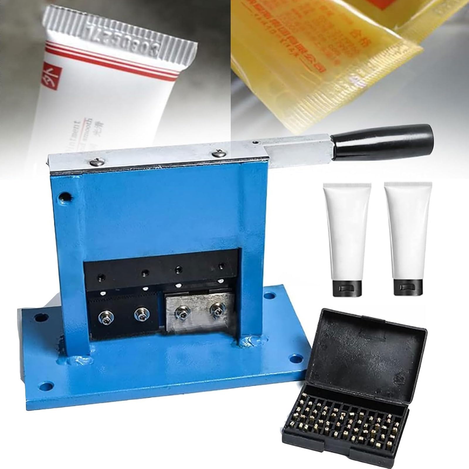 Manual Aluminum Pipe Tail Sealing Machine Manual Crimp Easy to Operate Wide Range of Uses for Toothpaste Ointment