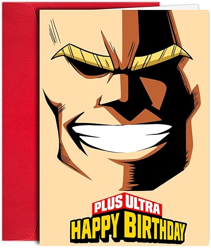 Anime Birthday Card | Anime Greeting Card | Anime Gifts