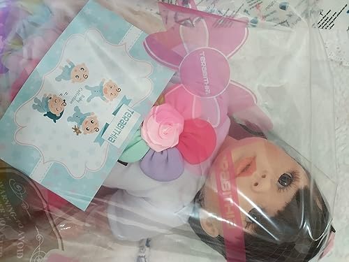 Miniatura 7 de TERABITHIA 24 pulgadas, 23.6 in, vinilo suave, tamaño grande, muñeca Reborn de princesa niña, vestido de arcoíris, cuerpo de tela, muñecas recién