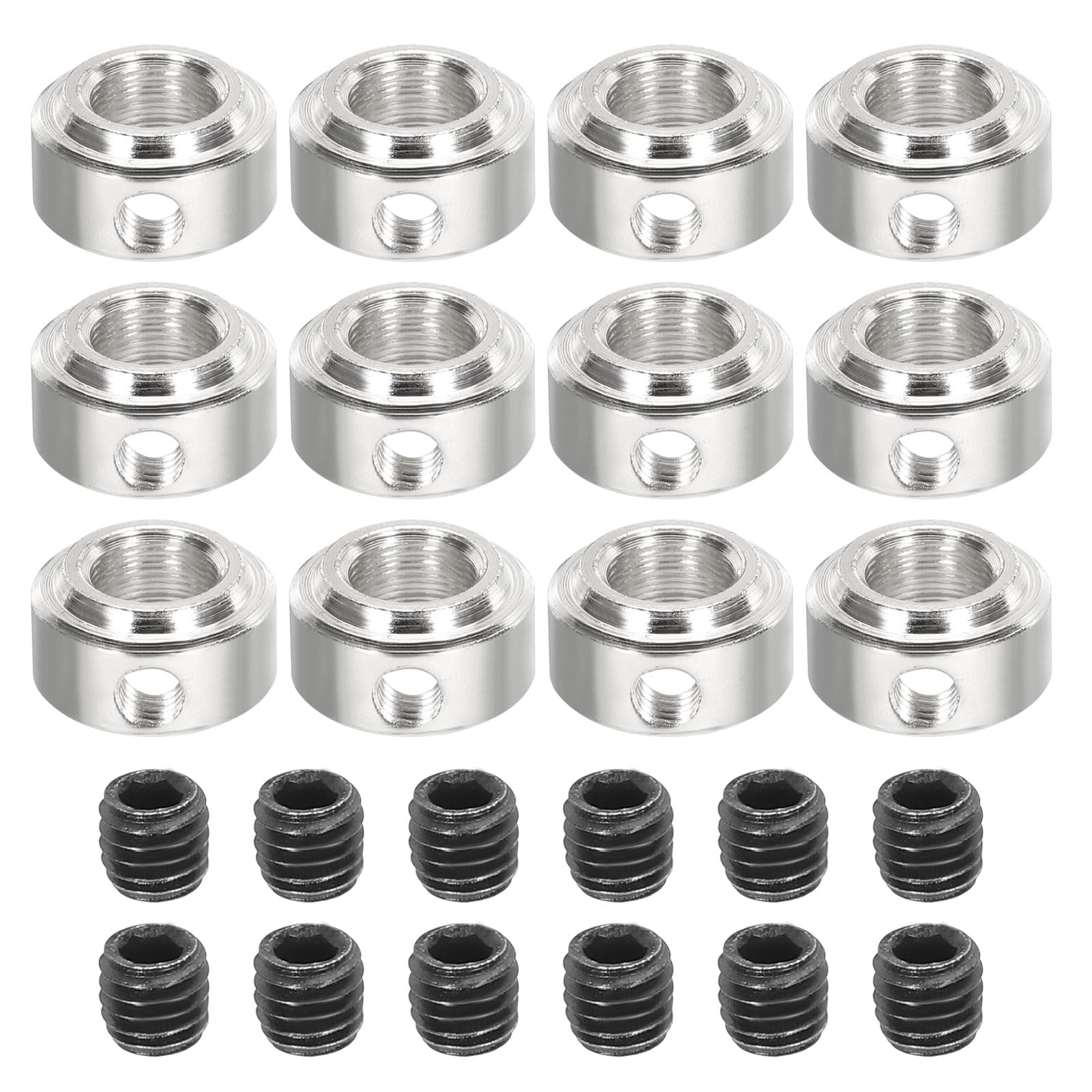 MECCANIXITY 12Pcs RC Airplane Landing Gear Stopper 304 Stainless Steel 5.1mm(0.2
