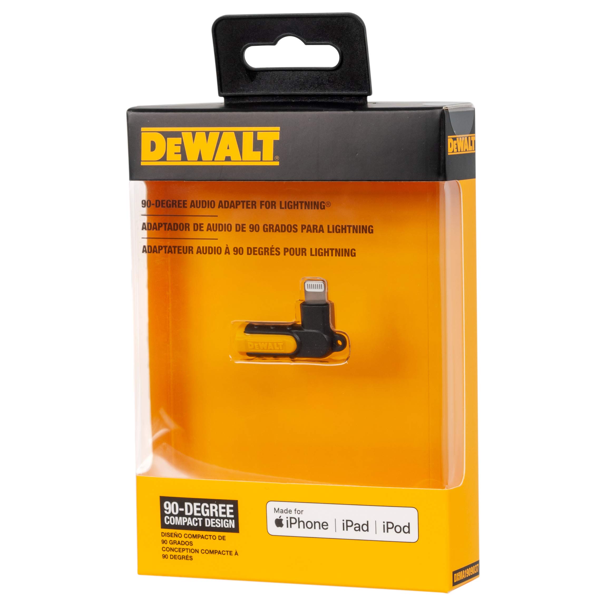 DEWALT 90-Degree Audio Adapter for Lightning