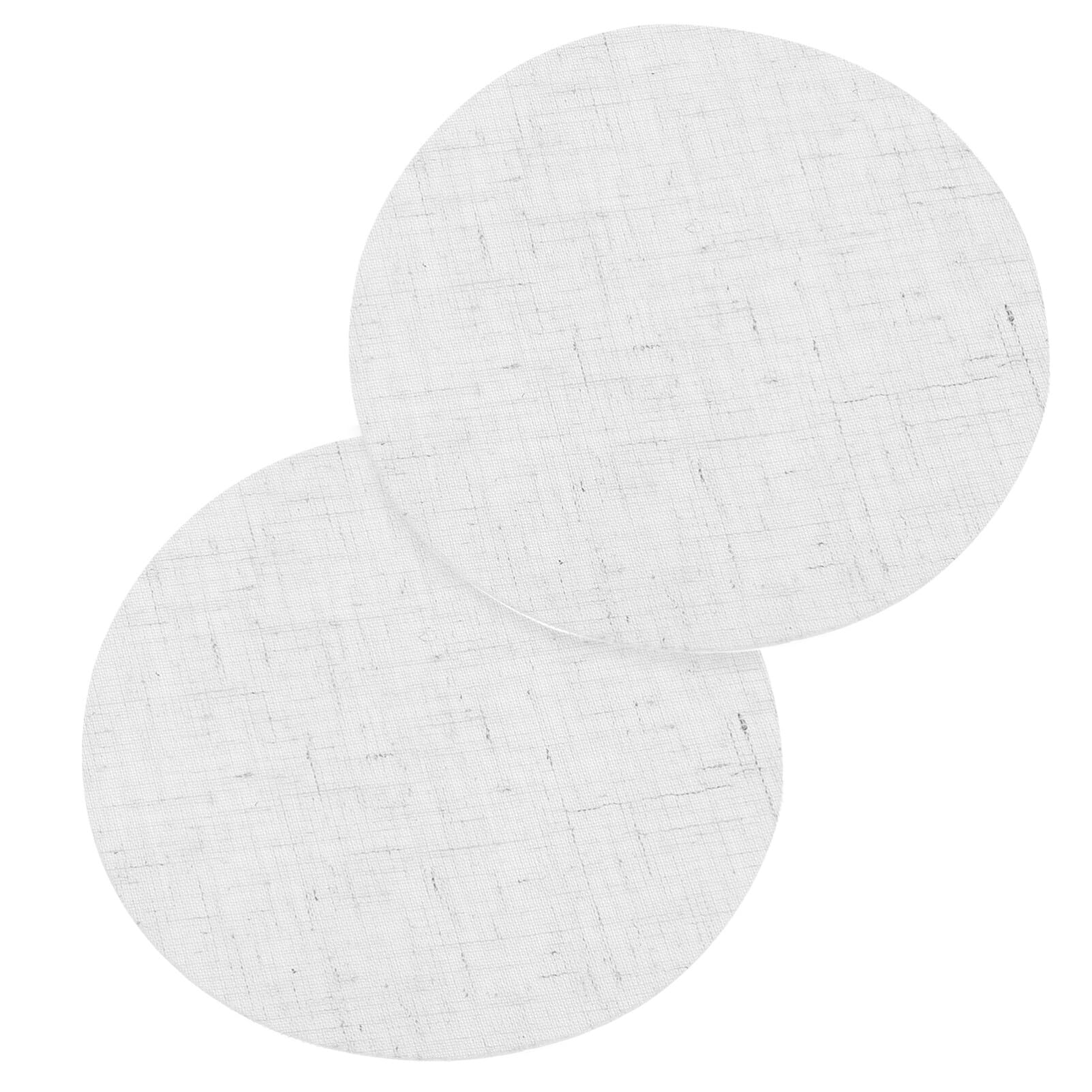 FOMIYES 2pcs Round Fabric Lamp Shade Diffuser Light Cover for Chandelier Ceiling Lights Soft Light Filtering Eye Protection Easy Installation