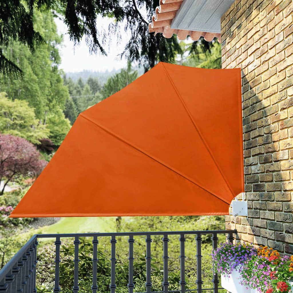 RAUGAJ Faltbare Balkon-Seitenmarkise Terracotta 160x240cm