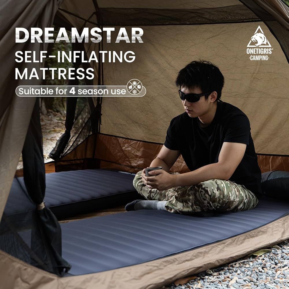 ONETIGRIS DYN MATTRESS ワンティグリス マット Amazon.com : ONETIGRIS Dreamstar Single Air Mattress, Self