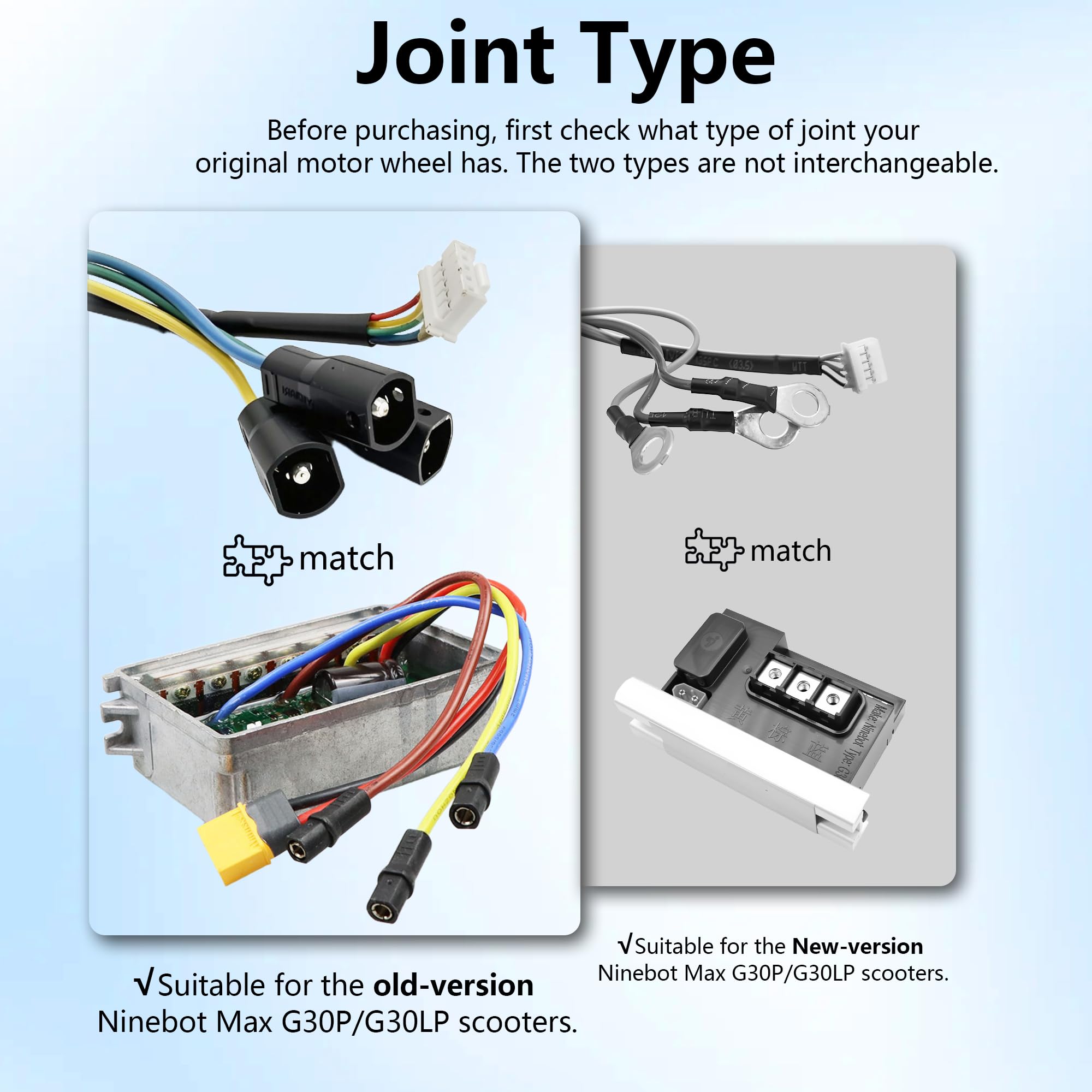 Motor de cubo de 10 pulgadas con neumático sólido 500 W Drive Power Wheels Kit Tubeless tipo adecuado para Segway Ninebot Max G30P G30LP Scooter eléctrico 10x2.5, accesorios delanteros o 5
