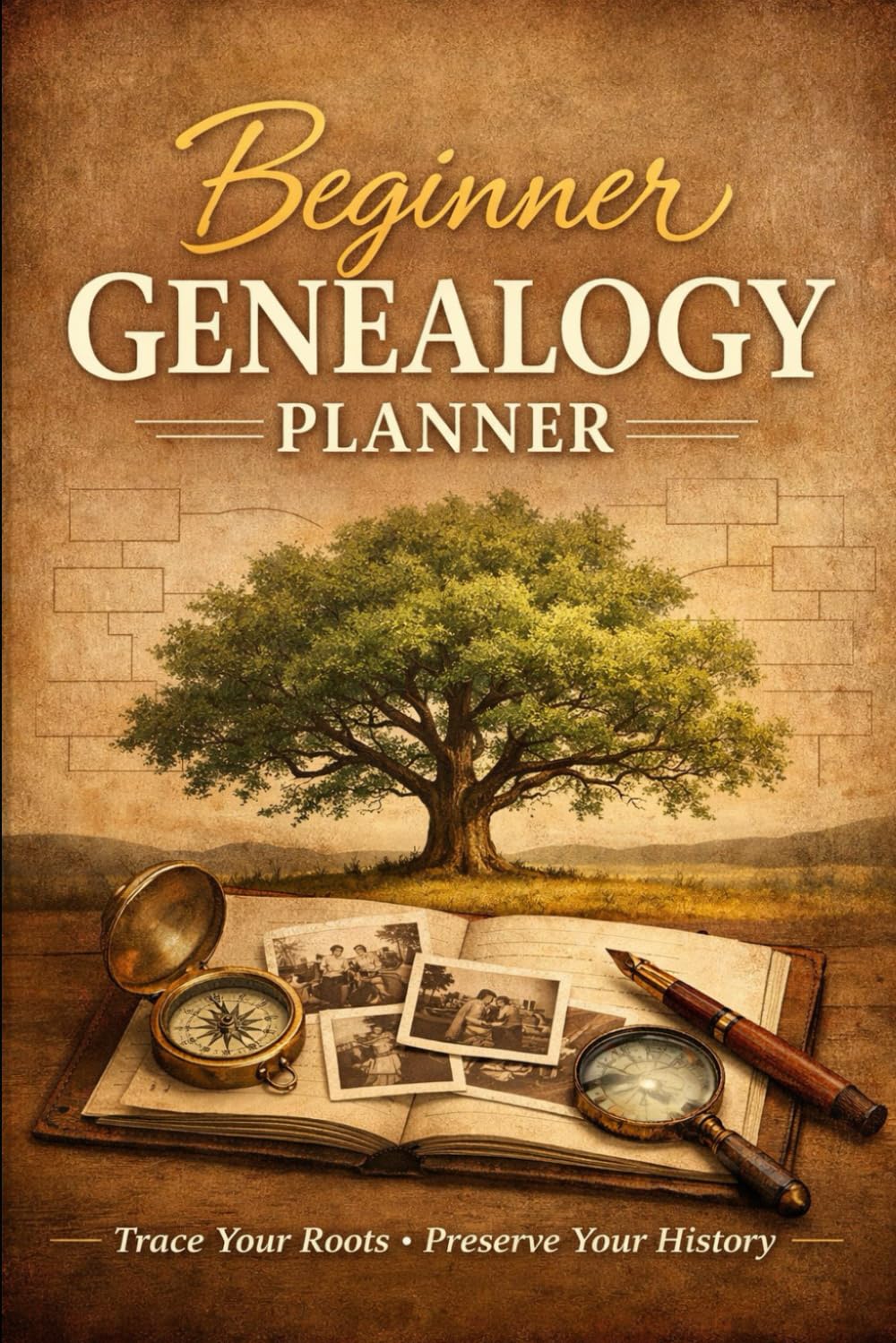 Genealogy planner for complete beginners: easy to use workbook to get you started on your family tree