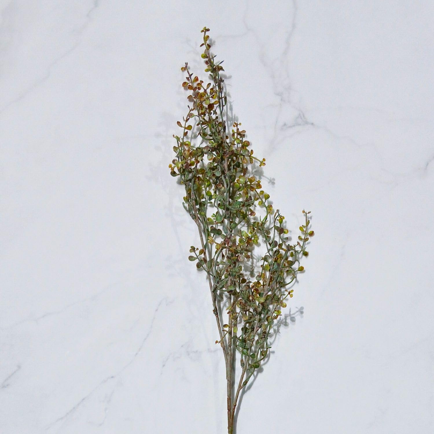 NAVHOME Artificial 1 Pcs Green Seeded Flower Sprays Plant Stems Branches Plastic Greenery Fake Plants for Flower Arrangement Home Wedding Garden Table Centerpiece Decoration (Vase Not Included) 1