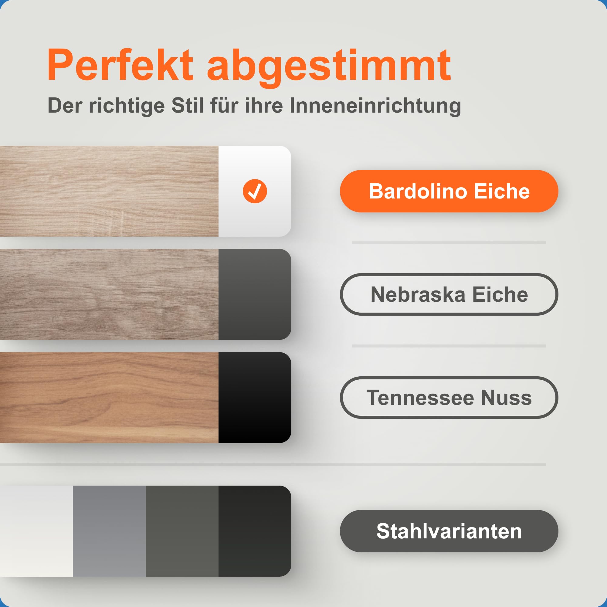 Blum AMBIA-LINE Besteckkasten | Premium Schubladen-Organizer für moderne Küchen & Schränke | schützt, sortiert & ordnet Besteck übersichtlich | mit Antirutschfüßen | 47 × 30 × 5 cm | Bardolino Eiche