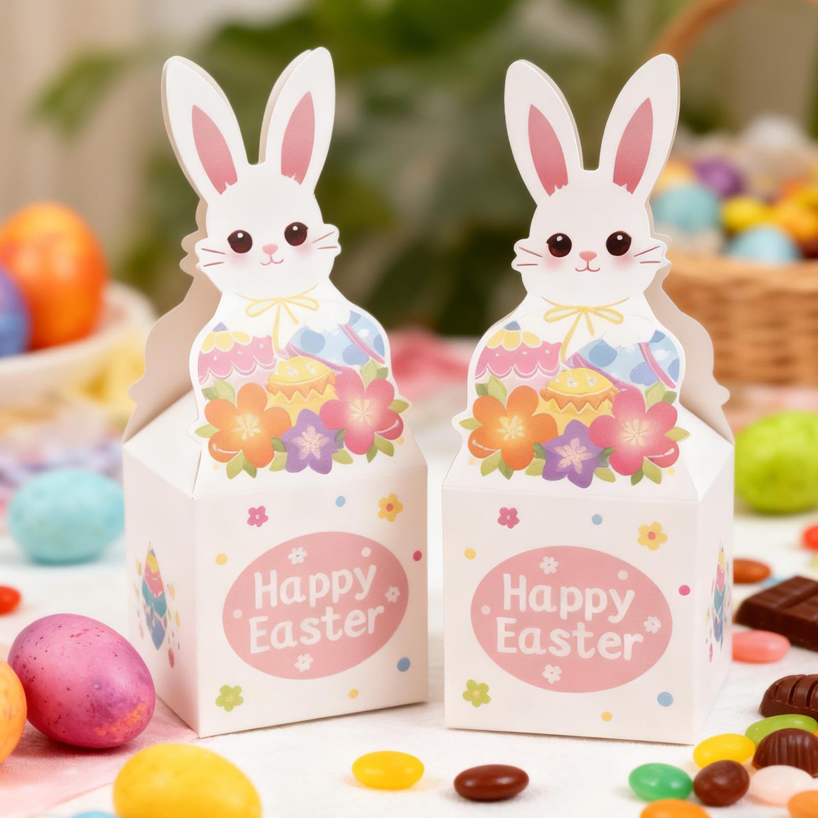 Scatole Di Biscotti Pasquali 24 Confezioni Porta Dolci Divertenti | Regalo Con Snack Pasquali Per Dolciumi Snack Decorazioni Primavera Famiglia Casa Festa Compleanno