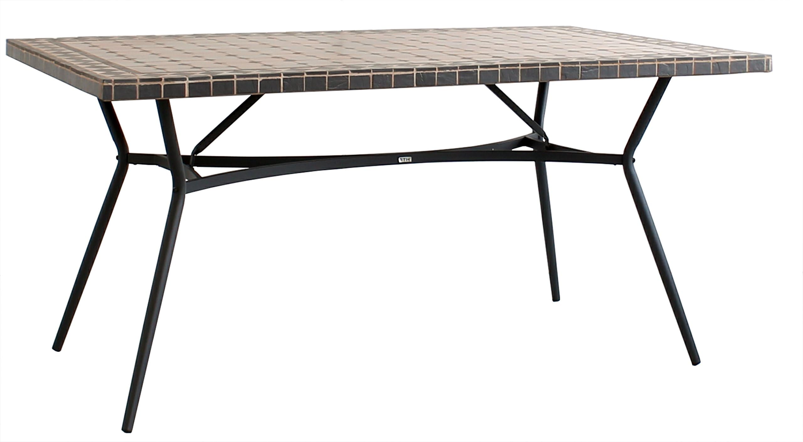 GTH 3020815 150 x 90 cm Avignon Ceramic Top Dining Table - Anthracite