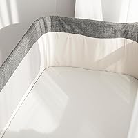 Vista 12 de Bassinet Sheets Fit for Halo Bassinest Swivel/Flex/Glide Sleeper and 4moms mamaRoo Sleep Bassinet,100% Cotton, 2 Pack, Ultra Soft Bassinet Sheet