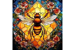mrpwnle Bee Diamond Art Kits for Adults, Bee Diamond Painting Kits, Full...