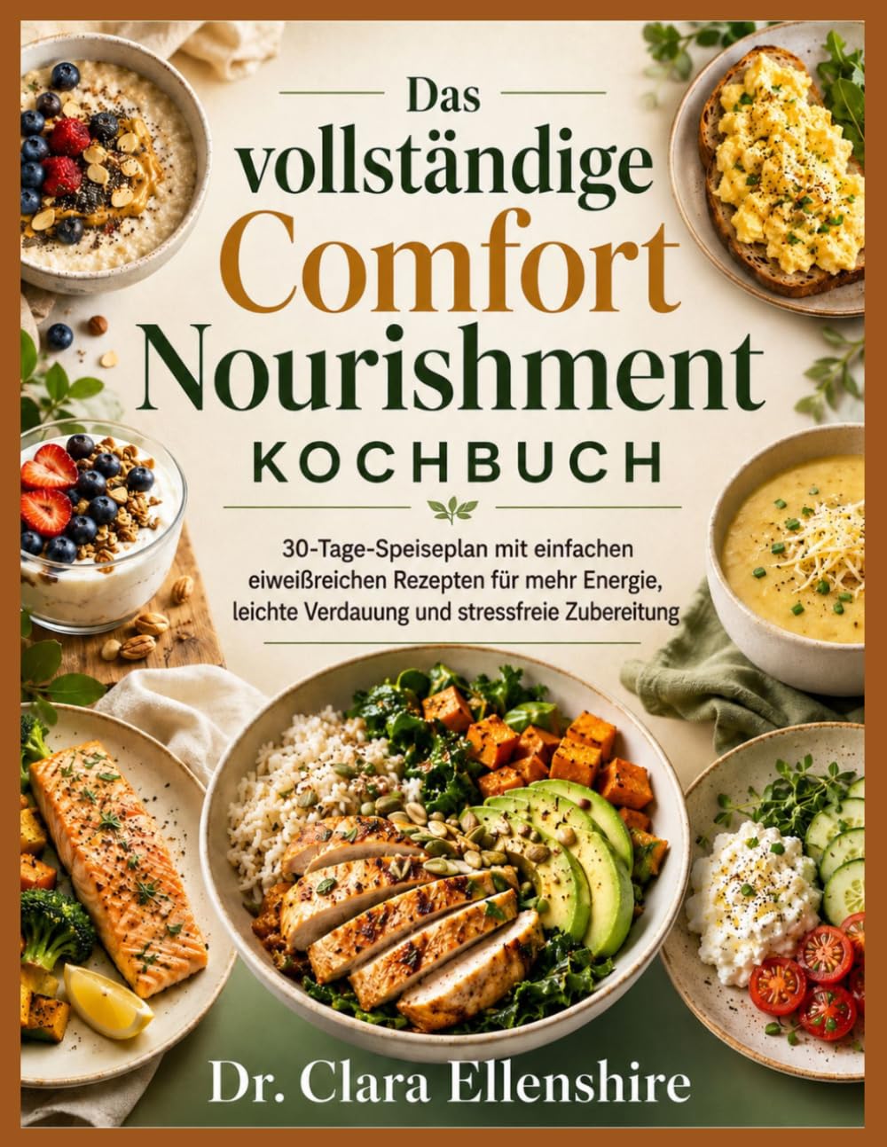 Das vollständige Kochbuch für wohltuende Ernährung: 30-Tage-Ernährungsplan mit einfachen, proteinreichen Rezepten für mehr Energie, eine leichtere Verdauung und stressfreie Zubereitung