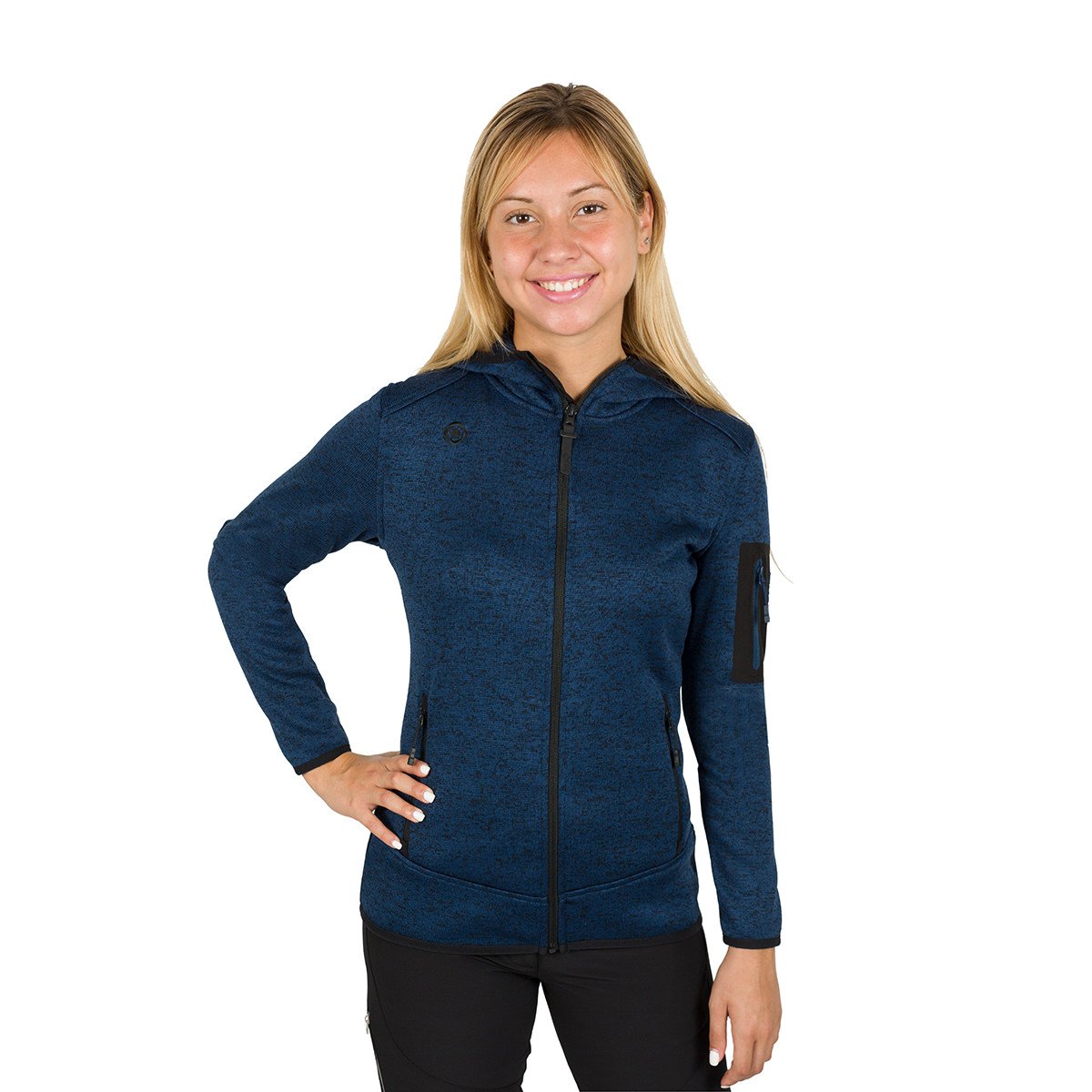 Izas Panay Women's Knitted Jacket, Midnight Blue, L, Model WWJJA01299BML
