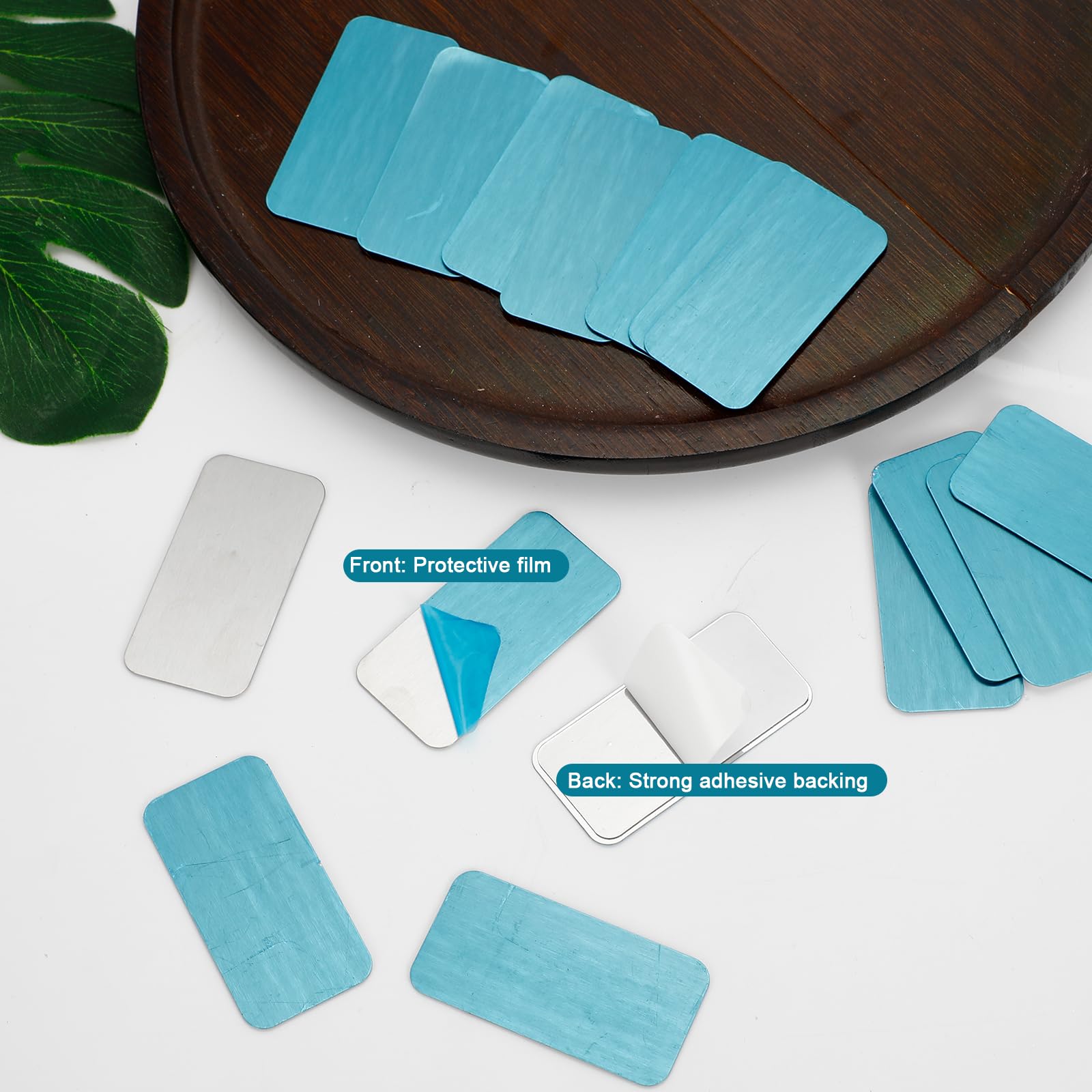 16 Pcs Adhesive Metal Plates for Magnetic Under Cabinet Lights, Stick-On — Amazon image 3