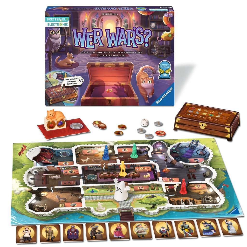Ravensburger Kinderspiel 23494 - Chi era? Gioco per feste e famiglie, per bambini e adulti, gioco per bambini dell'anno, a partire dai 6 anni, per 2-4 giocatori