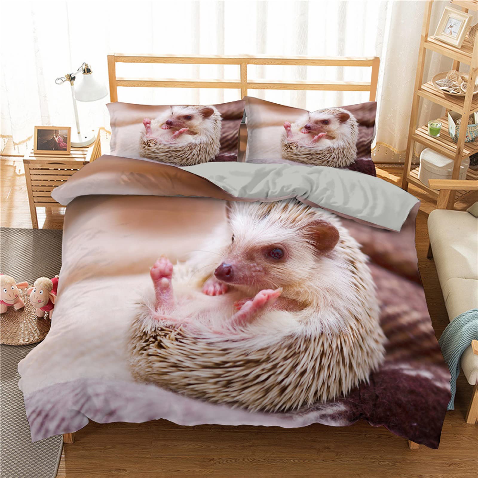 Housse de couette 90x190 enfant hypoallergénique et facile à laver pour lit ado