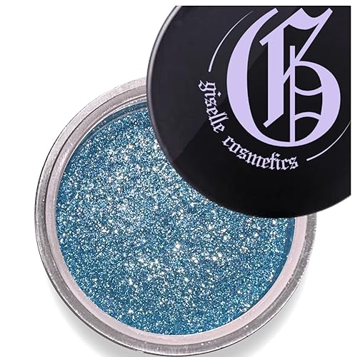 Aqua Ice Paleta de sombras de ojos sombra de ojos azul, sombra de ojos crema, purpurina, brillo, mate, maquillaje mineral con ingredientes