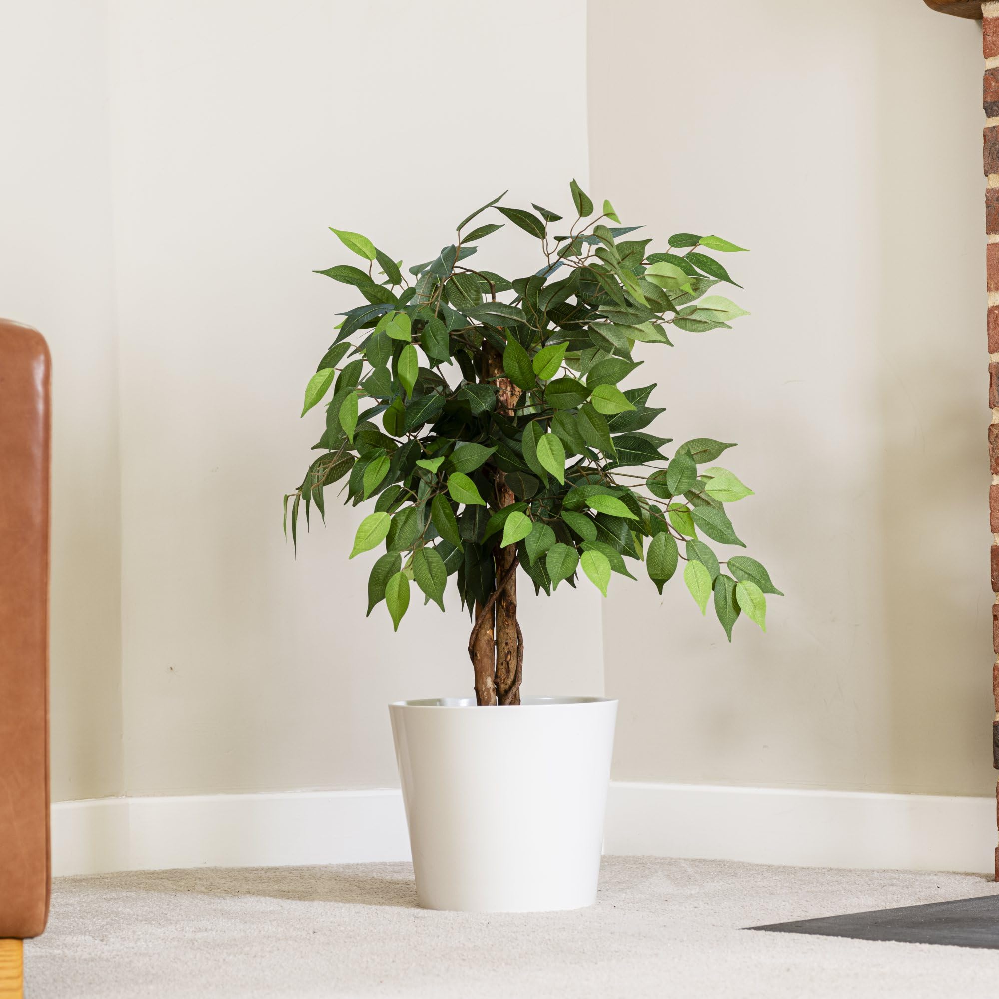 Garden Gear Artificial Ficus Tree - 90cm - 3 Trunks