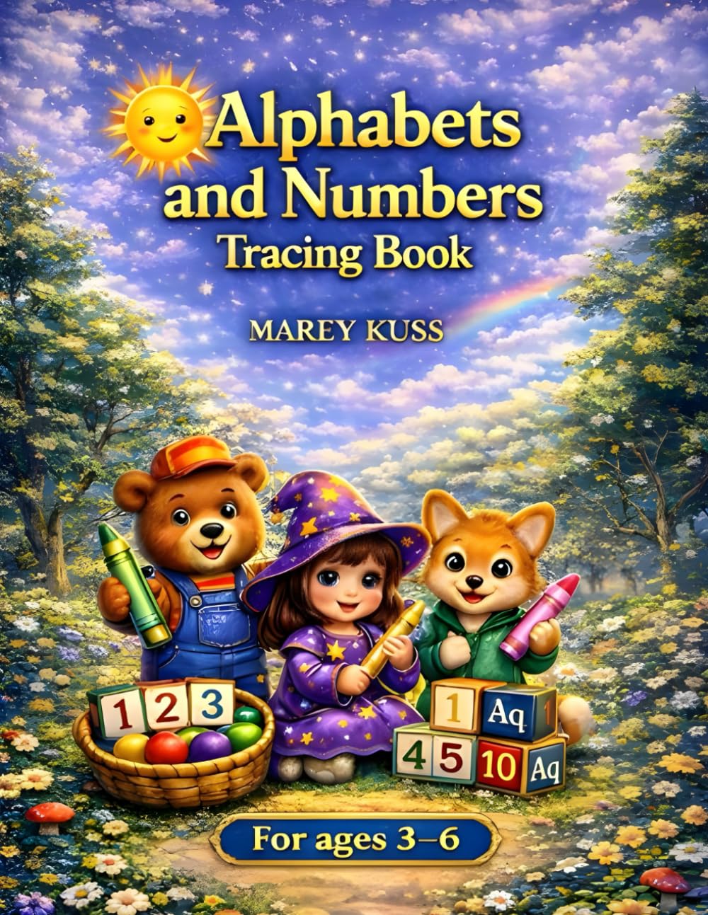 ALPHABETS AND NUMBERS TRACING BOOK