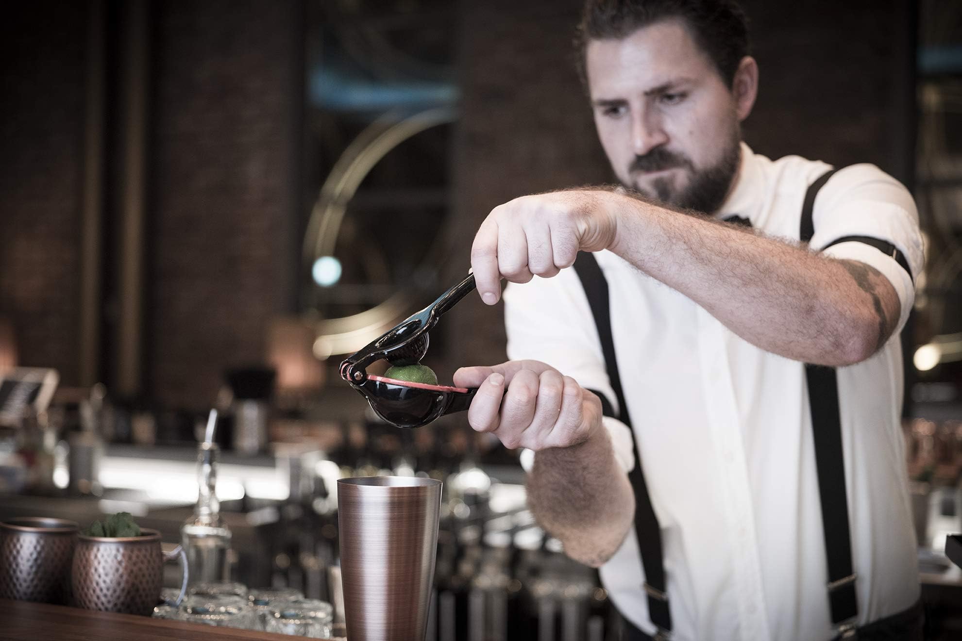 Buddy's Bar Spremiagrumi Professionale - Spremi Limoni E Lime In Alluminio | 21 Cm | Lavabile In Lavastoviglie - Foto 3