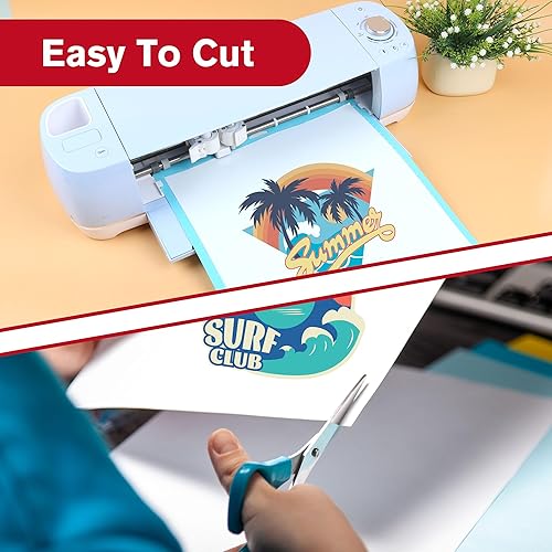 Miniatura 6 de Koala - Papel de transferencia de calor para tela blanca y de color claro, 25 hojas de papel de vinilo de transferencia de calor imprimible de 8.5 x