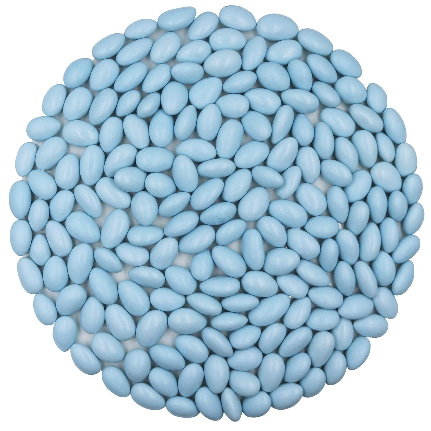 American Best Food Pastel Color Jordan Almonds in Jar, Kosher (4 Pound, Blue)