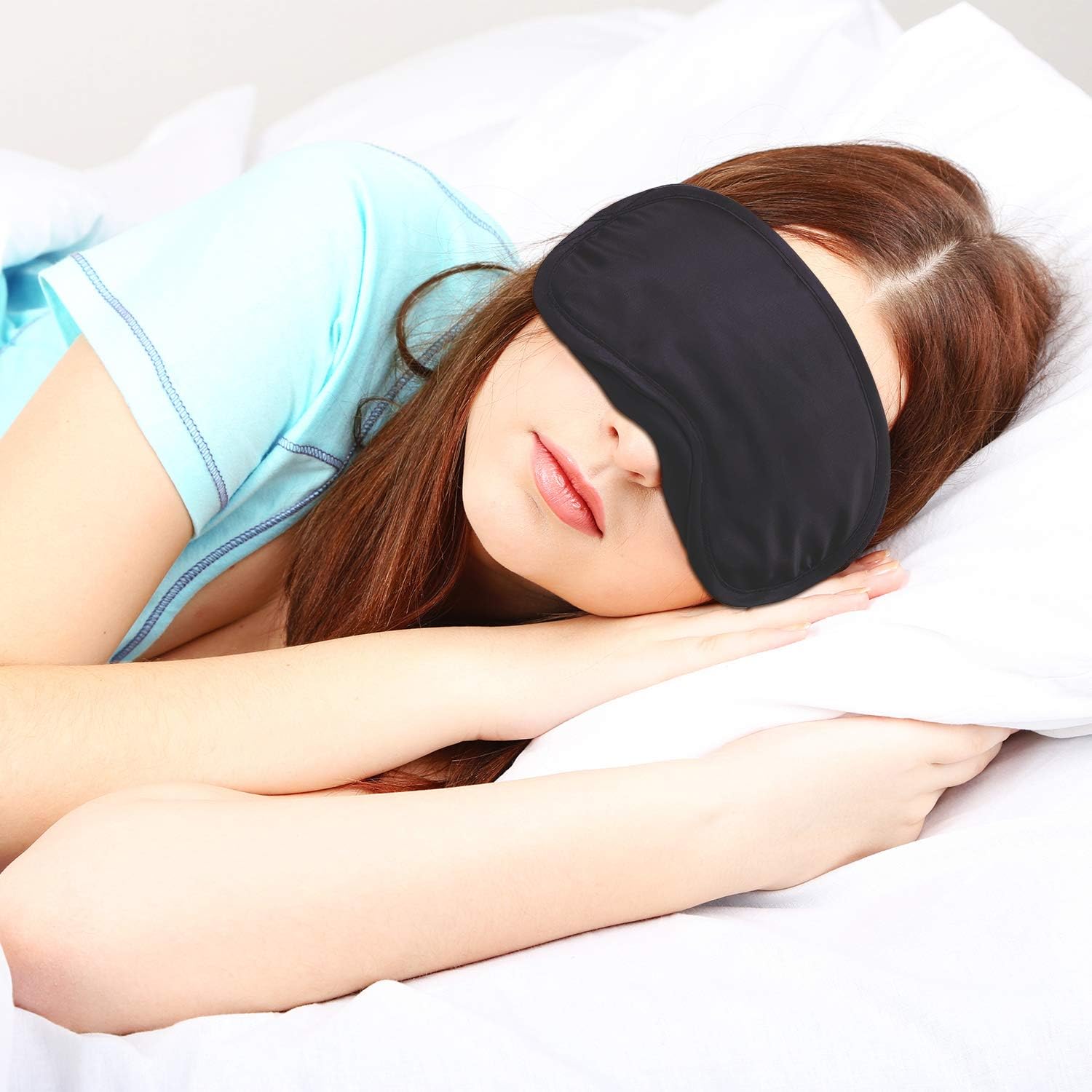 Elcoho 36 Pack Blindfold Sleep Eye Mask Cover Sleeping Mask with Nose Pad and Elastic Strap for Sleeping Travel, Team Games, Pajamas or Spa Party Supplies